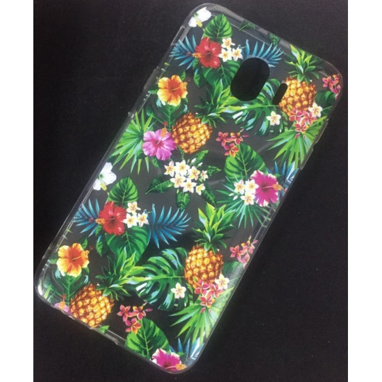 Capa Silicone Gel Com Desenho Samsung Galaxy J4 2018 Desenho Tropical